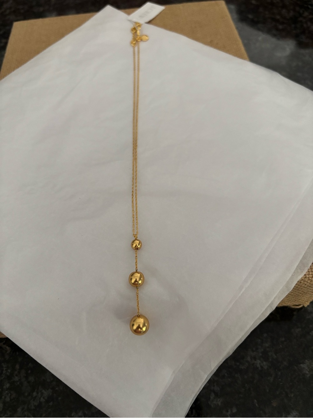 J crew metal drop necklace